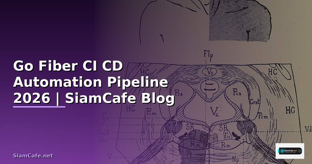 Go Fiber CI CD Automation Pipeline — คู่มือฉบับสมบูรณ์ 2026