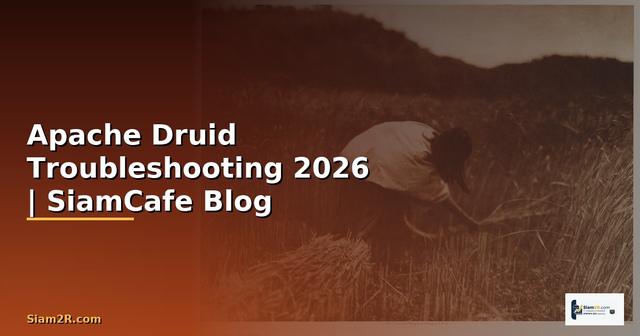 Apache Druid Troubleshooting แก้ปัญหา