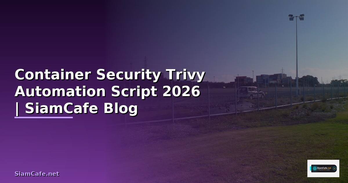 Container Security Trivy Automation Script