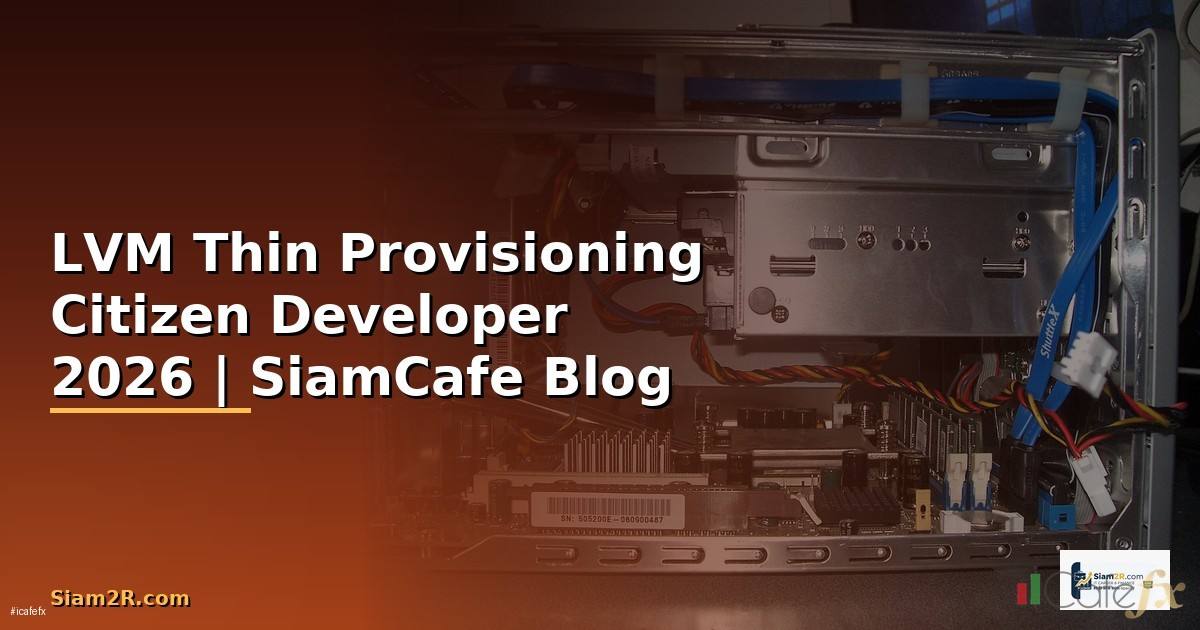 LVM Thin Provisioning Citizen Developer