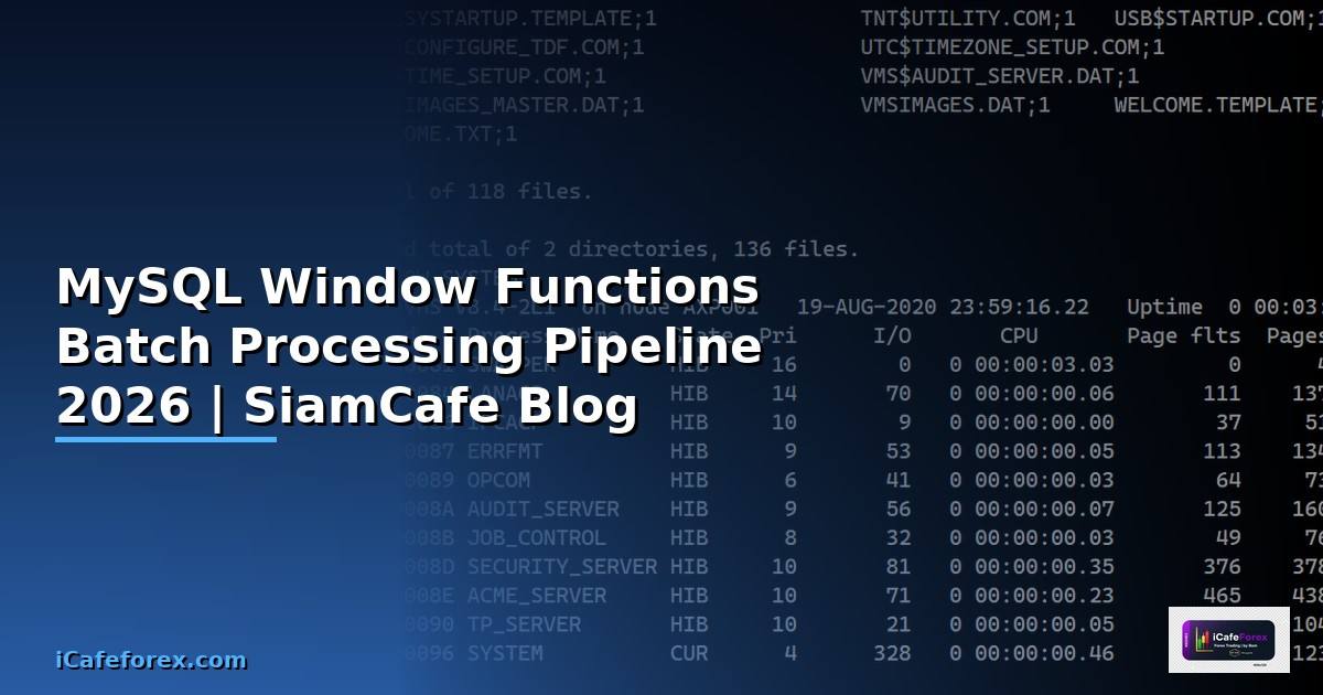MySQL Window Functions Batch Processing Pipeline