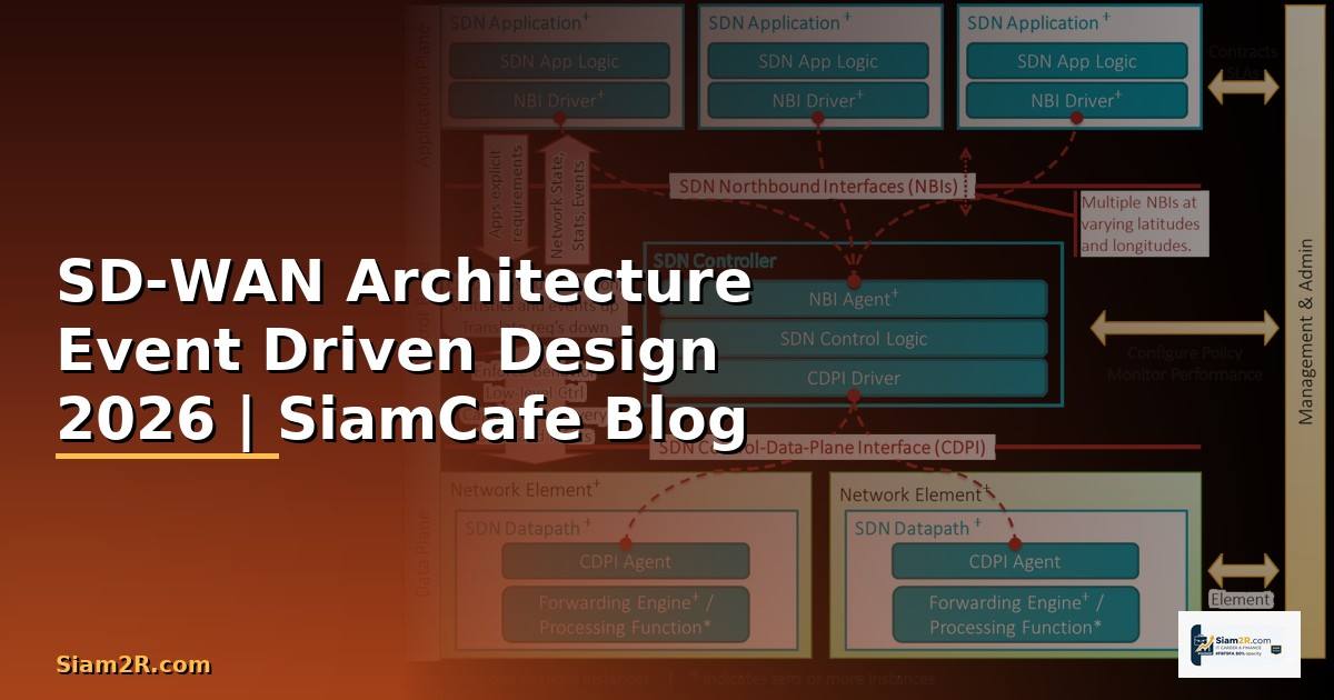 SD-WAN Architecture Event Driven Design — คู่มือฉบับสมบูรณ์ 2026