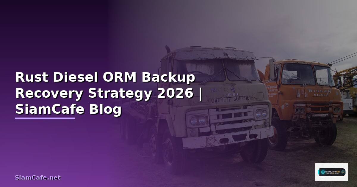Rust Diesel ORM Backup Recovery Strategy