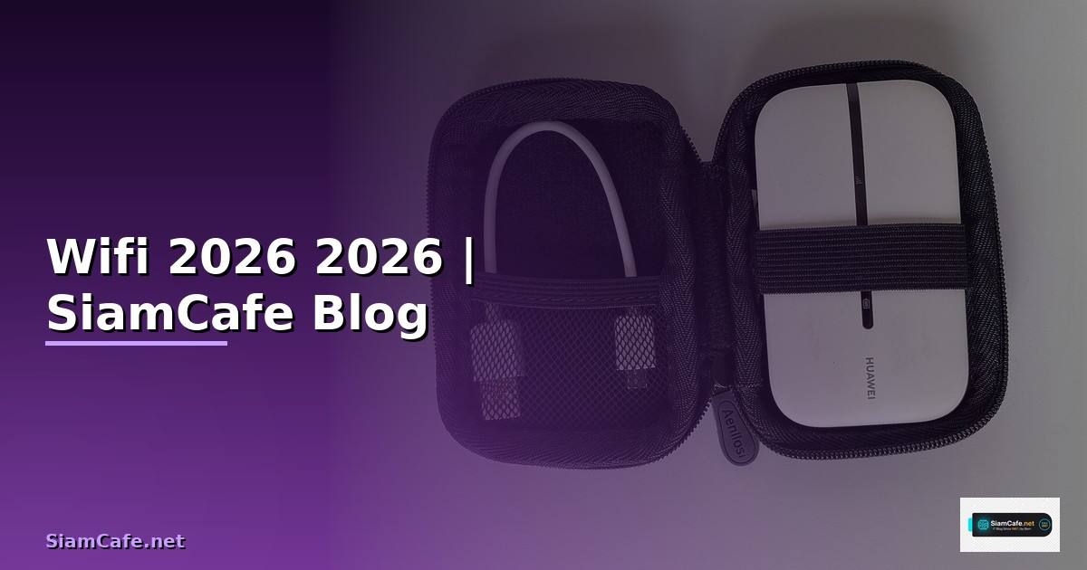 Wifi คืออะไร — คู่มือฉบับสมบูรณ์ 2026