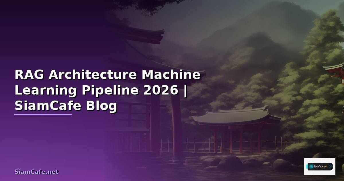 RAG Architecture Machine Learning Pipeline