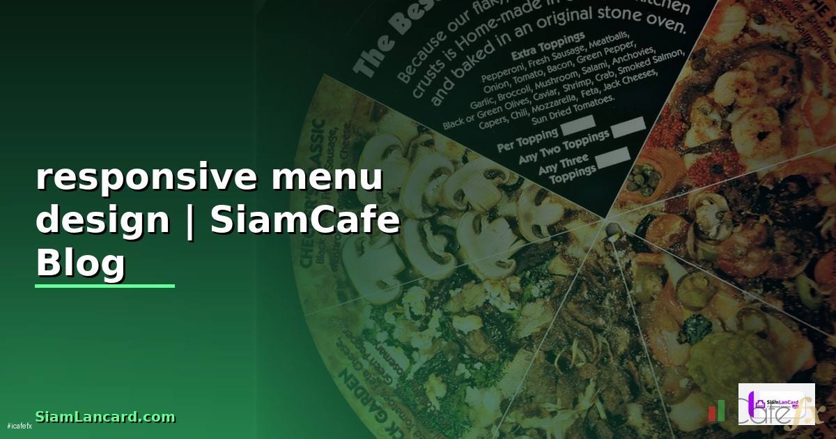 responsive menu design