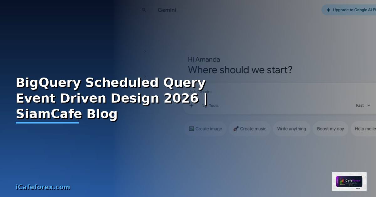 BigQuery Scheduled Query Event Driven Design