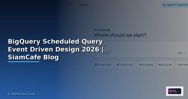 BigQuery Scheduled Query Event Driven Design