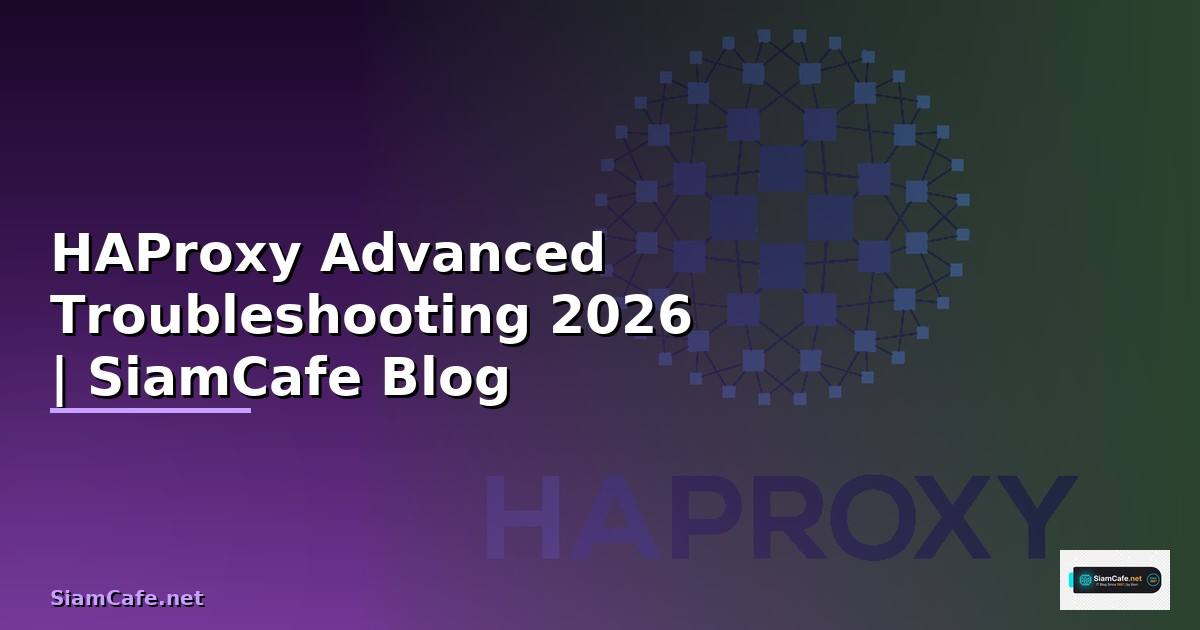 HAProxy Advanced Troubleshooting แก้ปัญหา