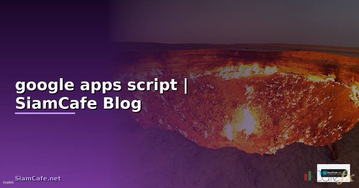 หลักการเขียนโปรแกรม google apps script