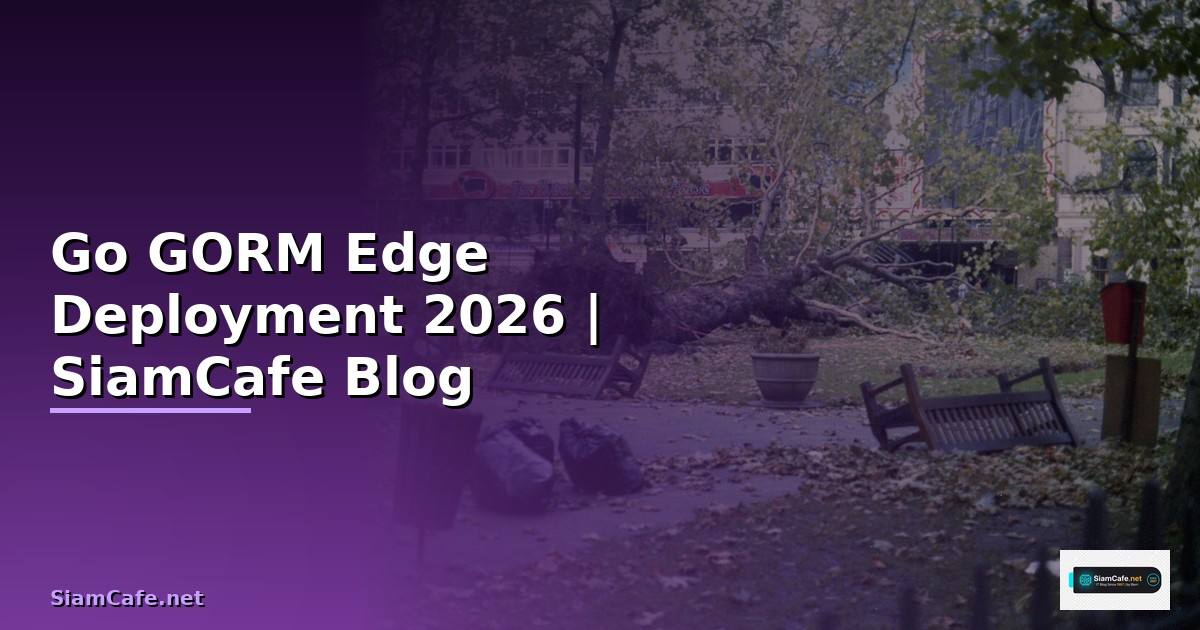 Go GORM Edge Deployment — คู่มือฉบับสมบูรณ์ 2026