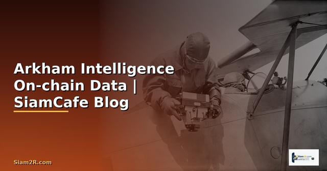 Arkham Intelligence — วิเคราะห์ On-chain Data