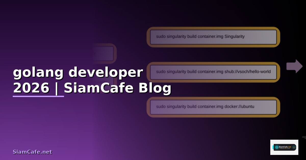 golang developer คือ