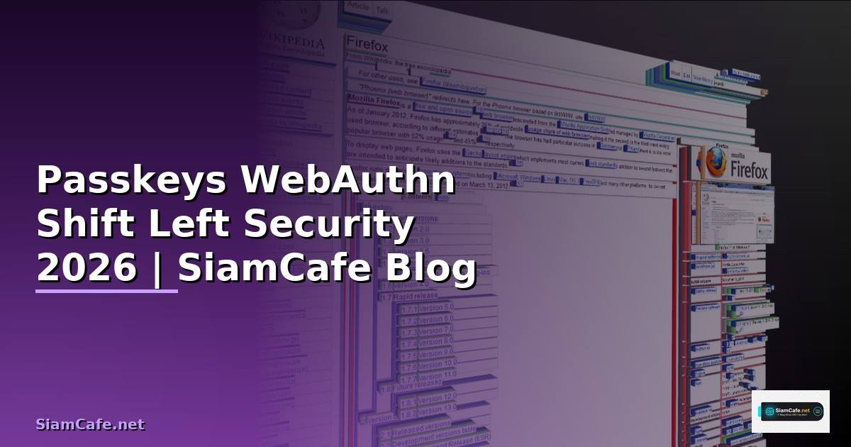 Passkeys WebAuthn Shift Left Security — ทุกสิ่งที่ต้องรู้ในปี 2026