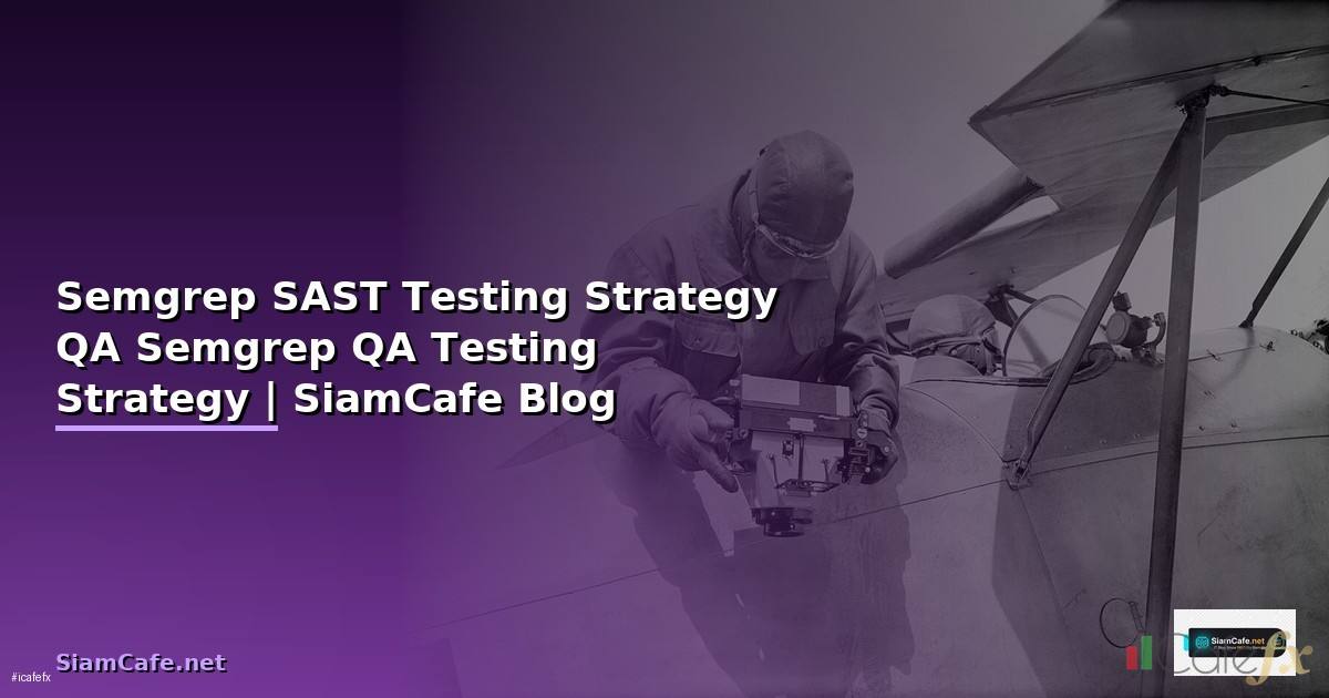 Semgrep SAST กับ Testing Strategy QA — วิธีใช้