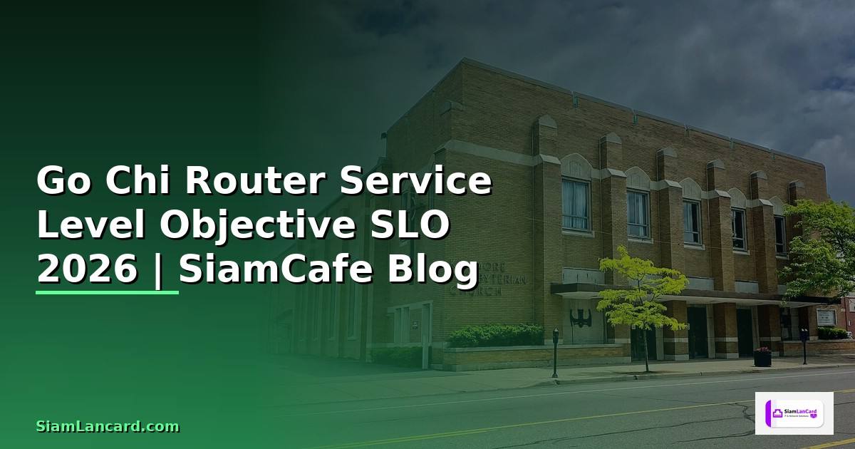 Go Chi Router Service Level Objective SLO