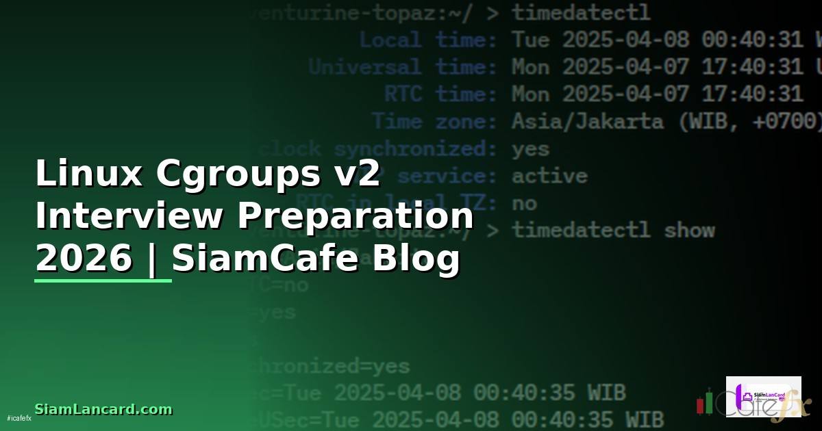 Linux Cgroups v2 Interview Preparation