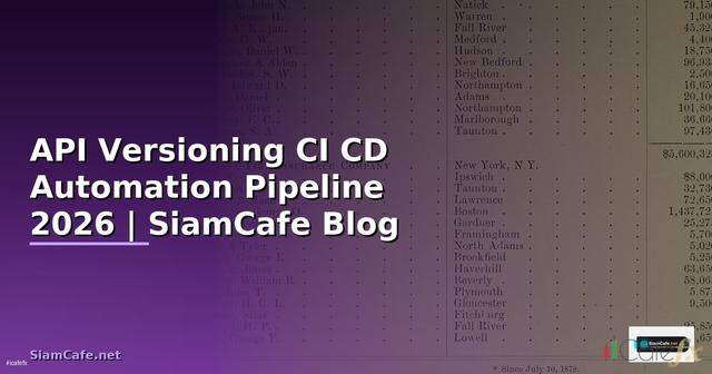 API Versioning CI CD Automation Pipeline
