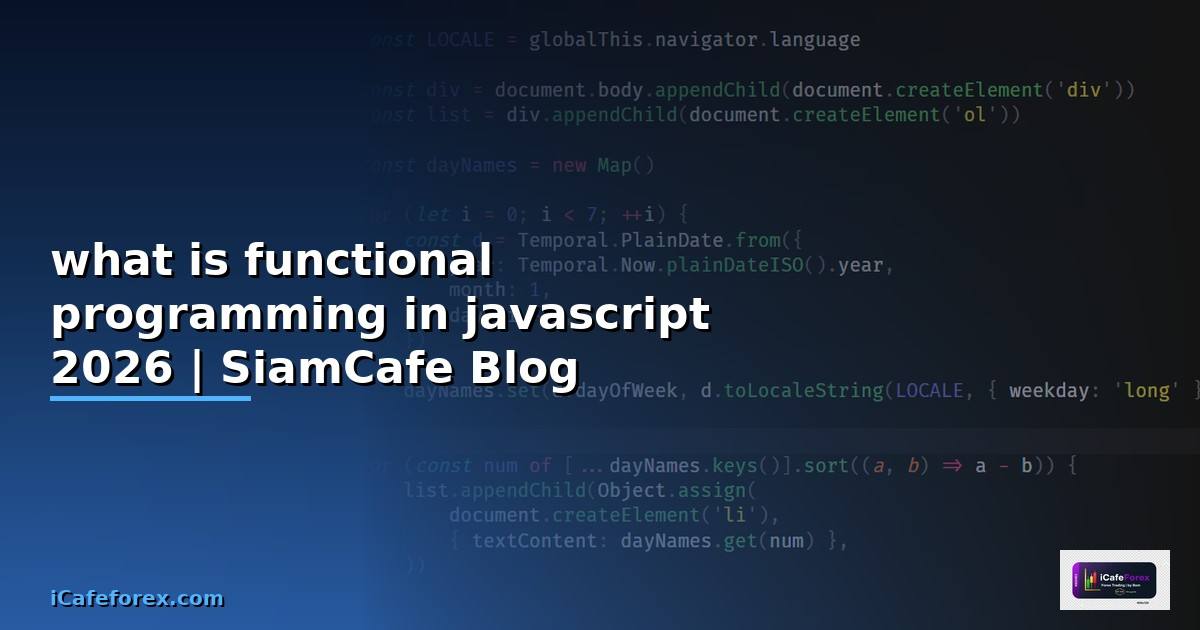 what is functional programming in javascript