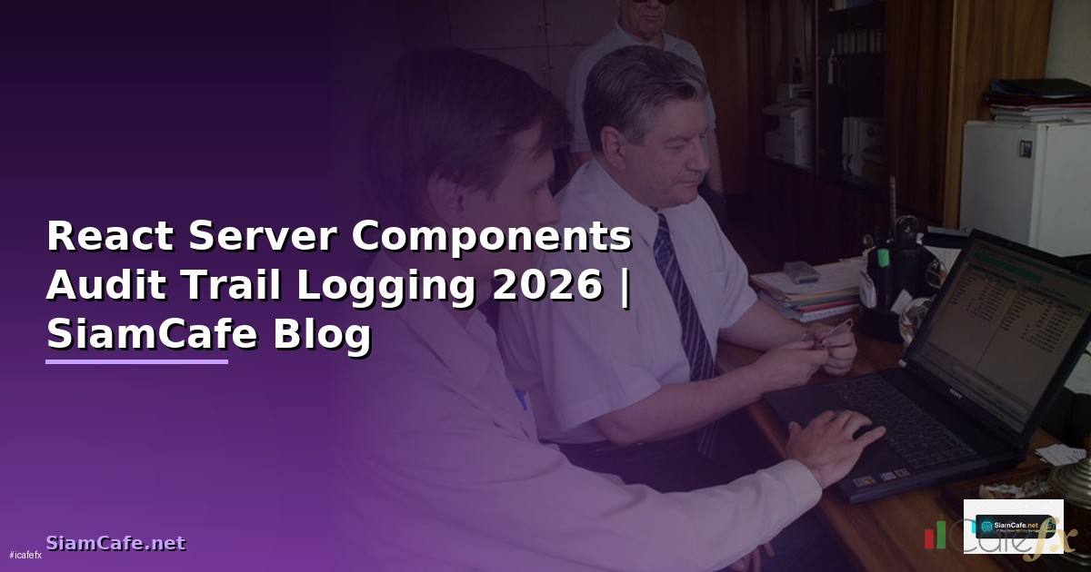 React Server Components Audit Trail Logging