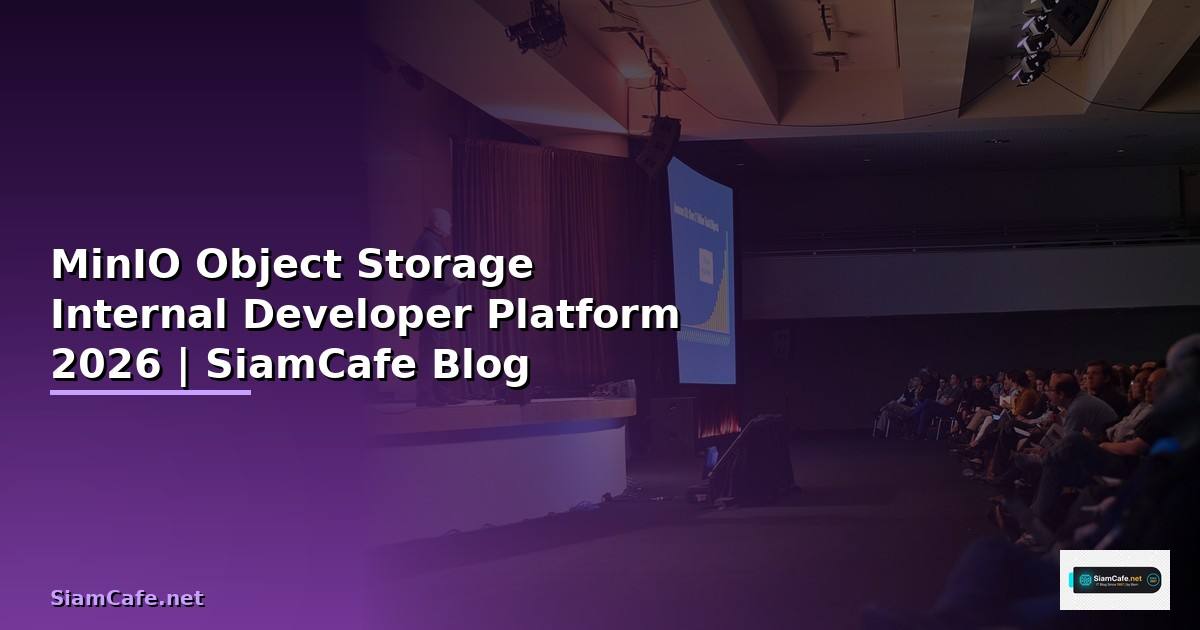 MinIO Object Storage Internal Developer Platform