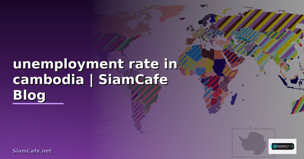 unemployment rate in cambodia