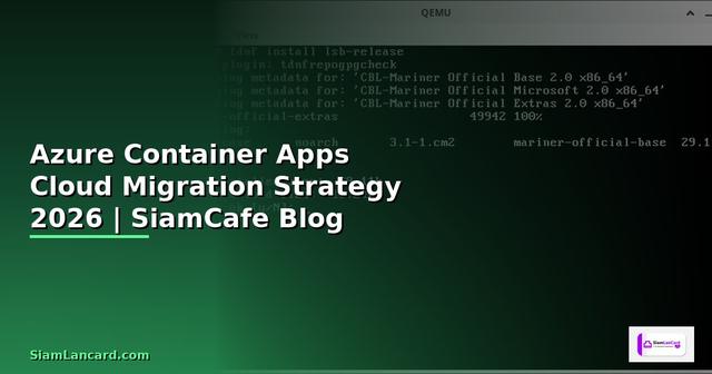 Azure Container Apps Cloud Migration Strategy