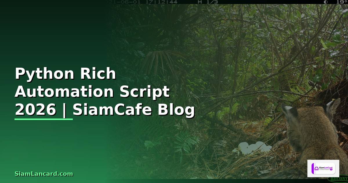 Python Rich Automation Script