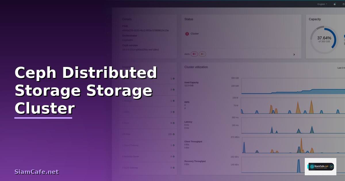 Ceph Distributed Storage สร้าง Storage Cluster ที่บ้าน