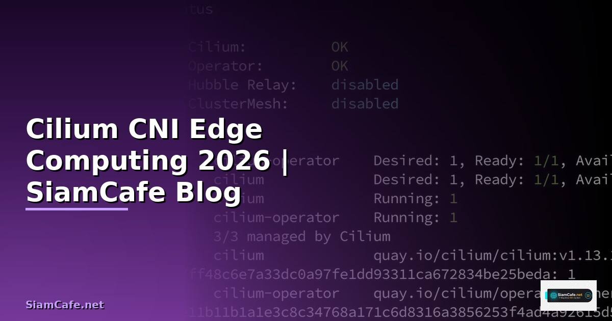 Cilium CNI Edge Computing