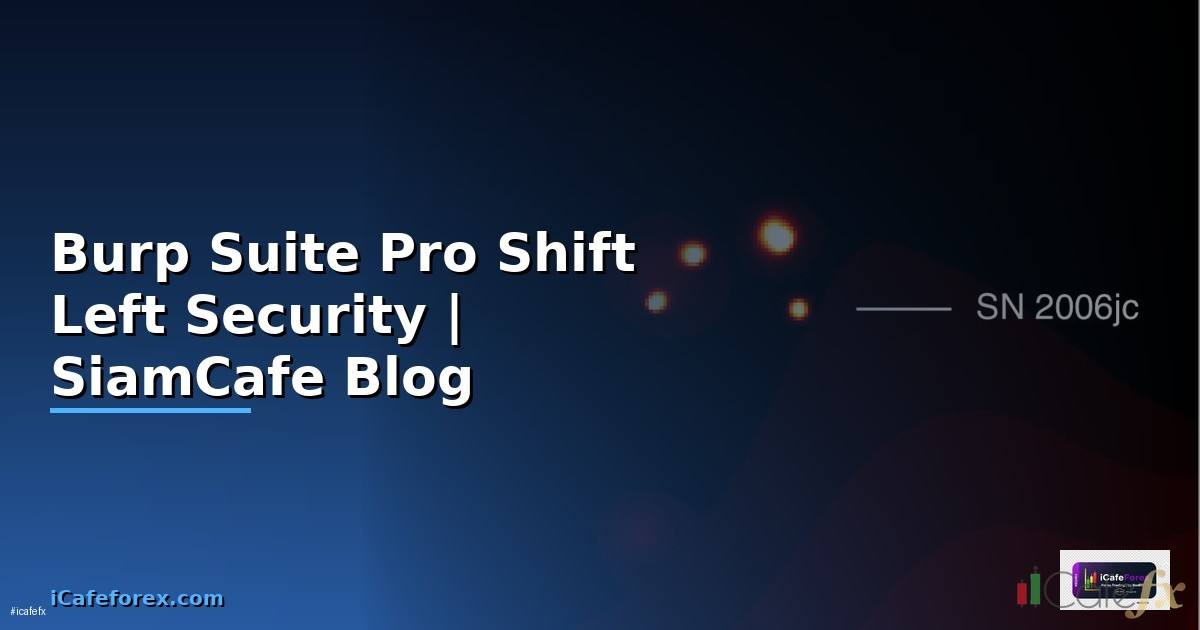 Burp Suite Pro Shift Left Security —