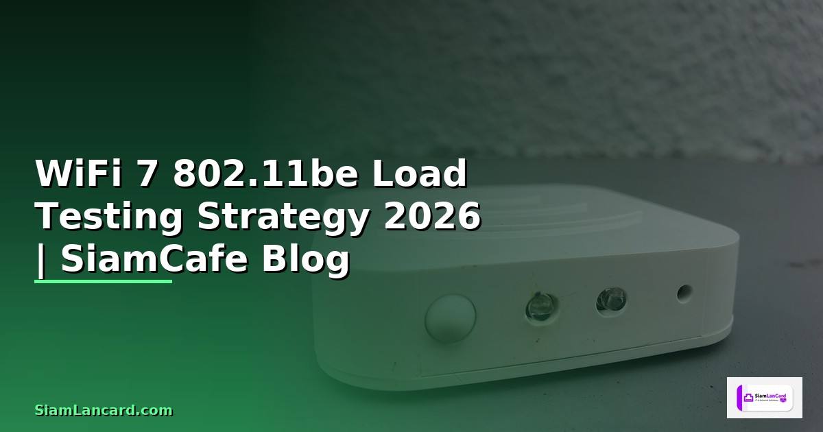 WiFi 7 802.11be Load Testing Strategy