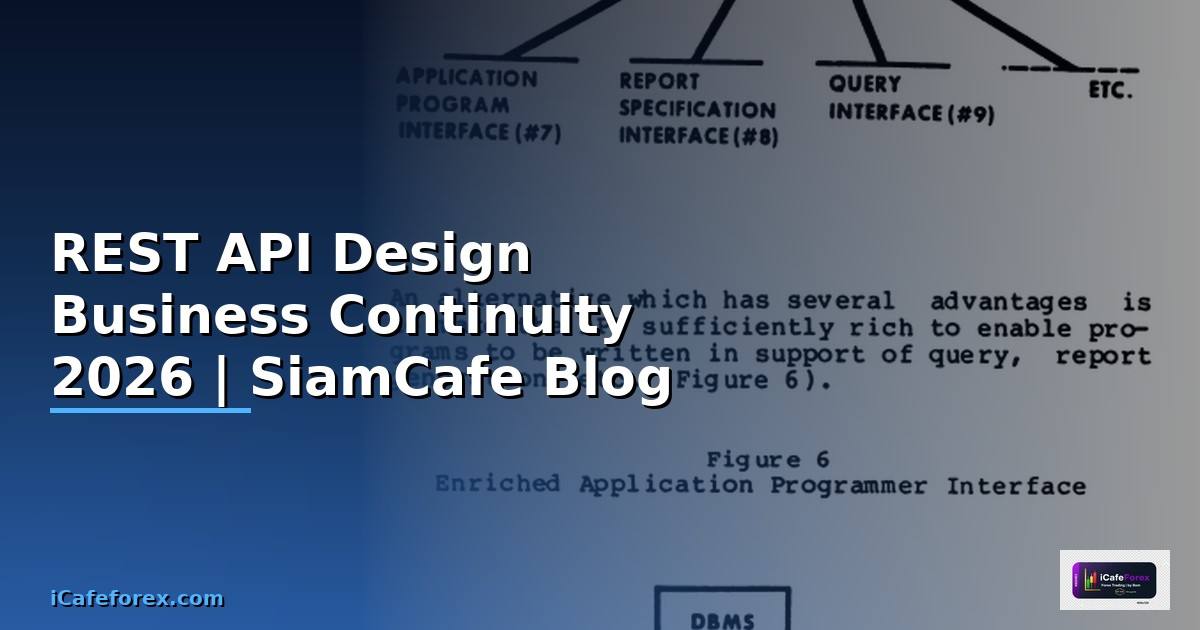 REST API Design Business Continuity — คู่มือฉบับสมบูรณ์ 2026