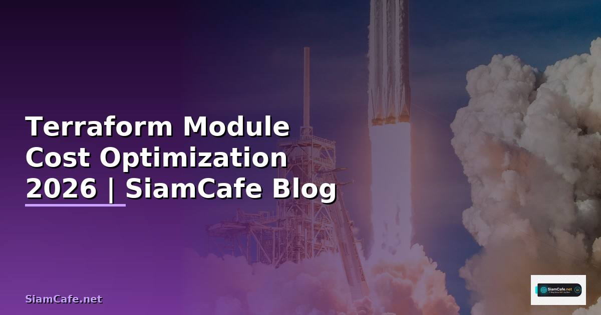 Terraform Module Cost Optimization ลดค่าใช้จ่าย