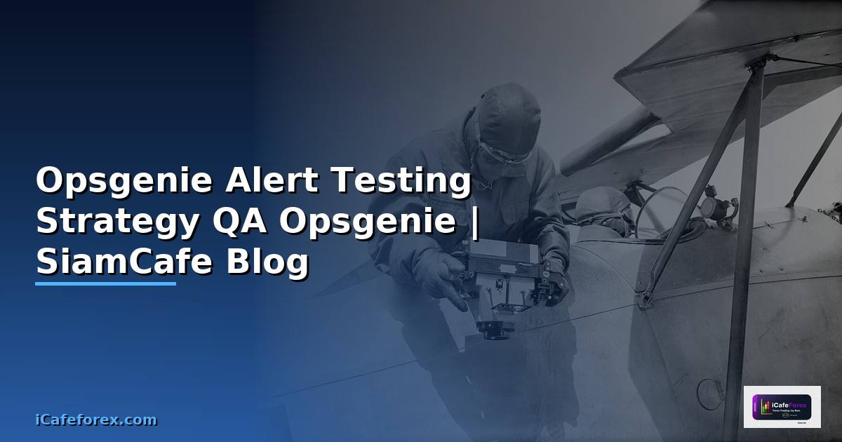Opsgenie Alert Testing Strategy QA —
