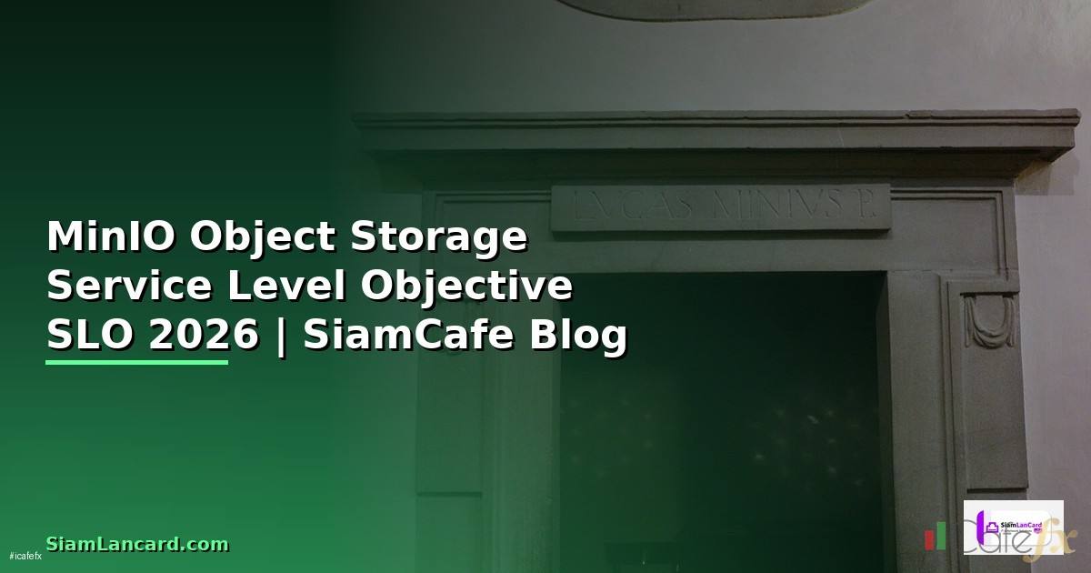 MinIO Object Storage Service Level Objective SLO