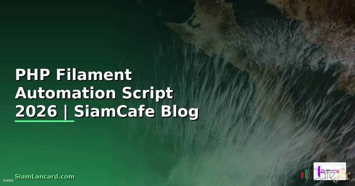 PHP Filament Automation Script — คู่มือฉบับสมบูรณ์ 2026