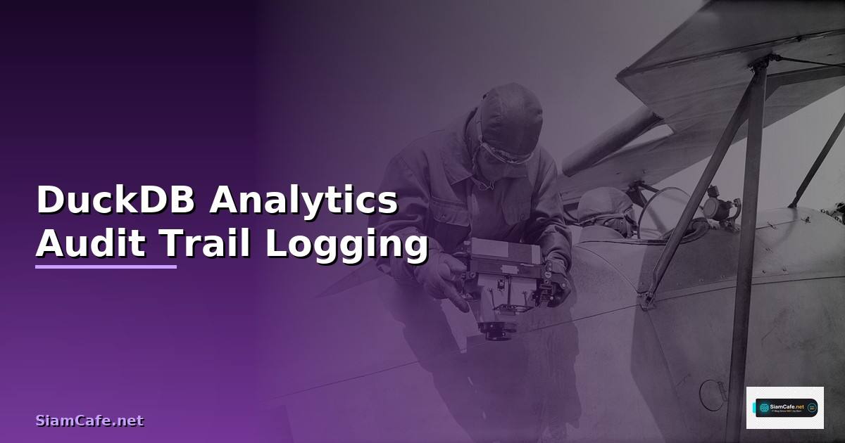 DuckDB Analytics Audit Trail Logging —