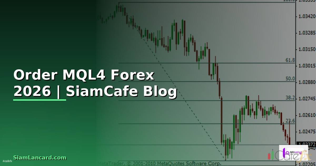 Order MQL4 — คู่มือเทรด Forex ฉบับสมบูรณ์ 2026