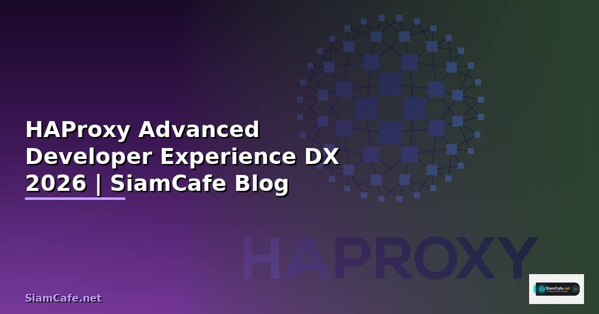 HAProxy Advanced Developer Experience DX