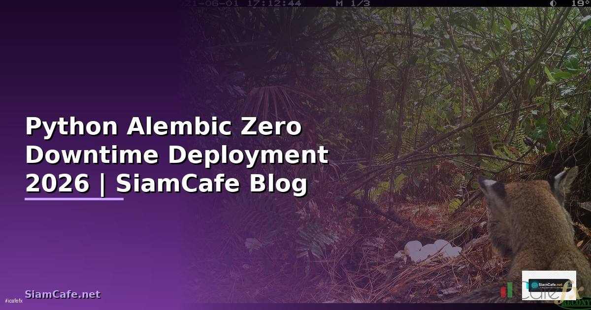 Python Alembic Zero Downtime Deployment