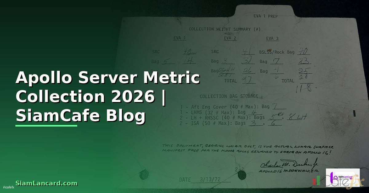 Apollo Server Metric Collection — คู่มือฉบับสมบูรณ์ 2026