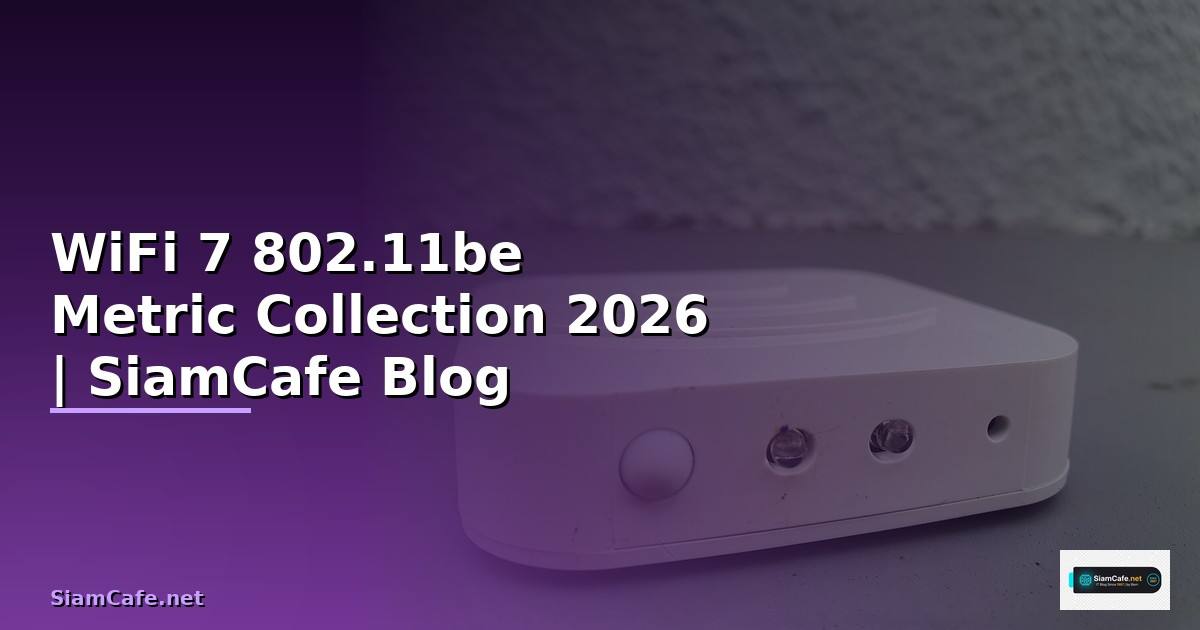 WiFi 7 802.11be Metric Collection