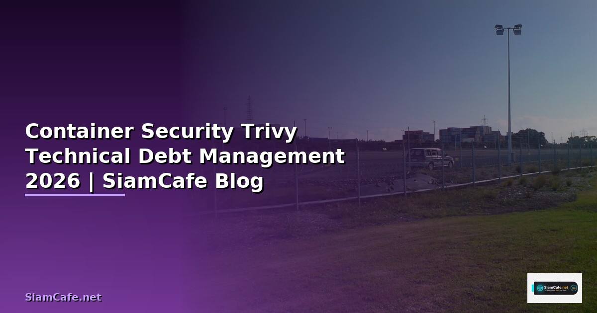 Container Security Trivy Technical Debt
