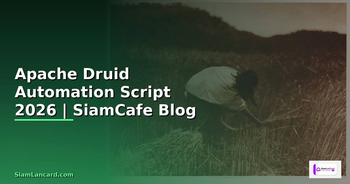 Apache Druid Automation Script