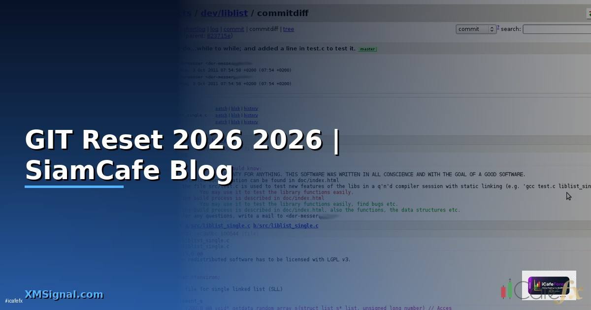 GIT Reset คืออะไร — คู่มือโปรแกรมมิ่ง 2026