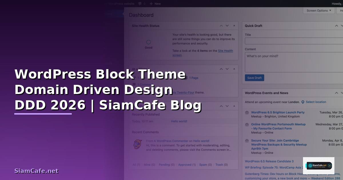 WordPress Block Theme Domain Driven Design DDD — คู่มือฉบับสมบูรณ์ 2026