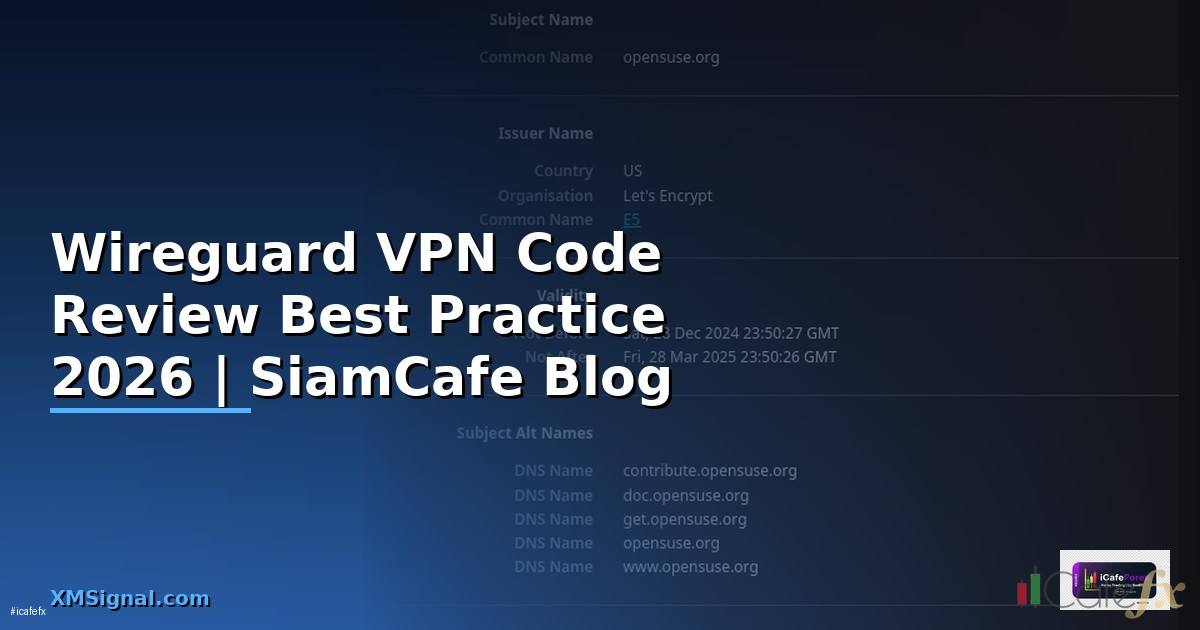 Wireguard VPN Code Review Best Practice