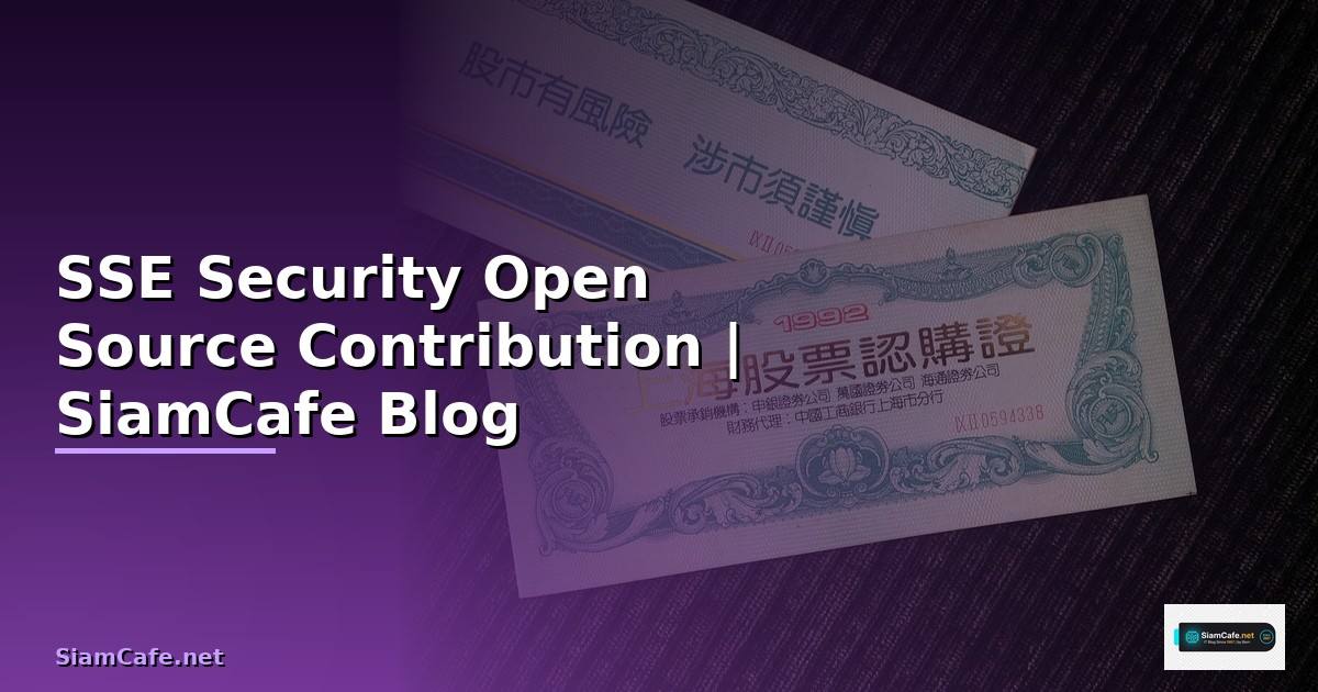 SSE Security Open Source Contribution