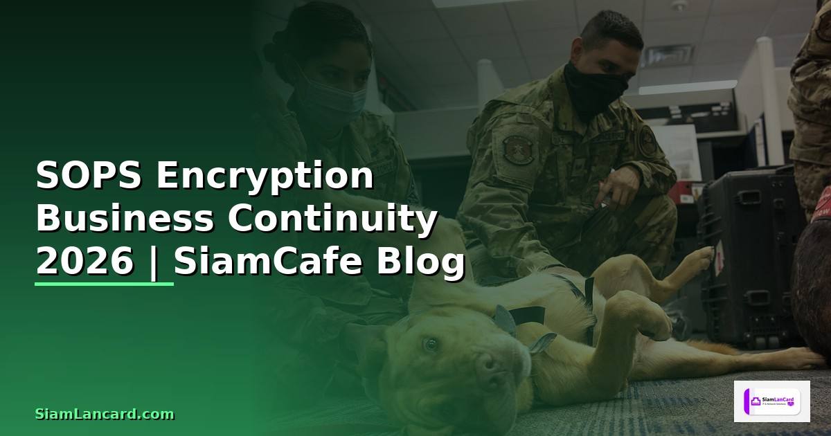 SOPS Encryption Business Continuity